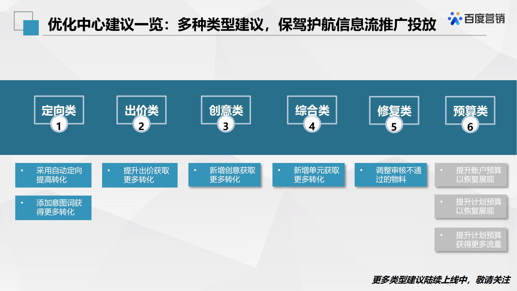 百度信息流推广账户优化中心工具使用方法解析