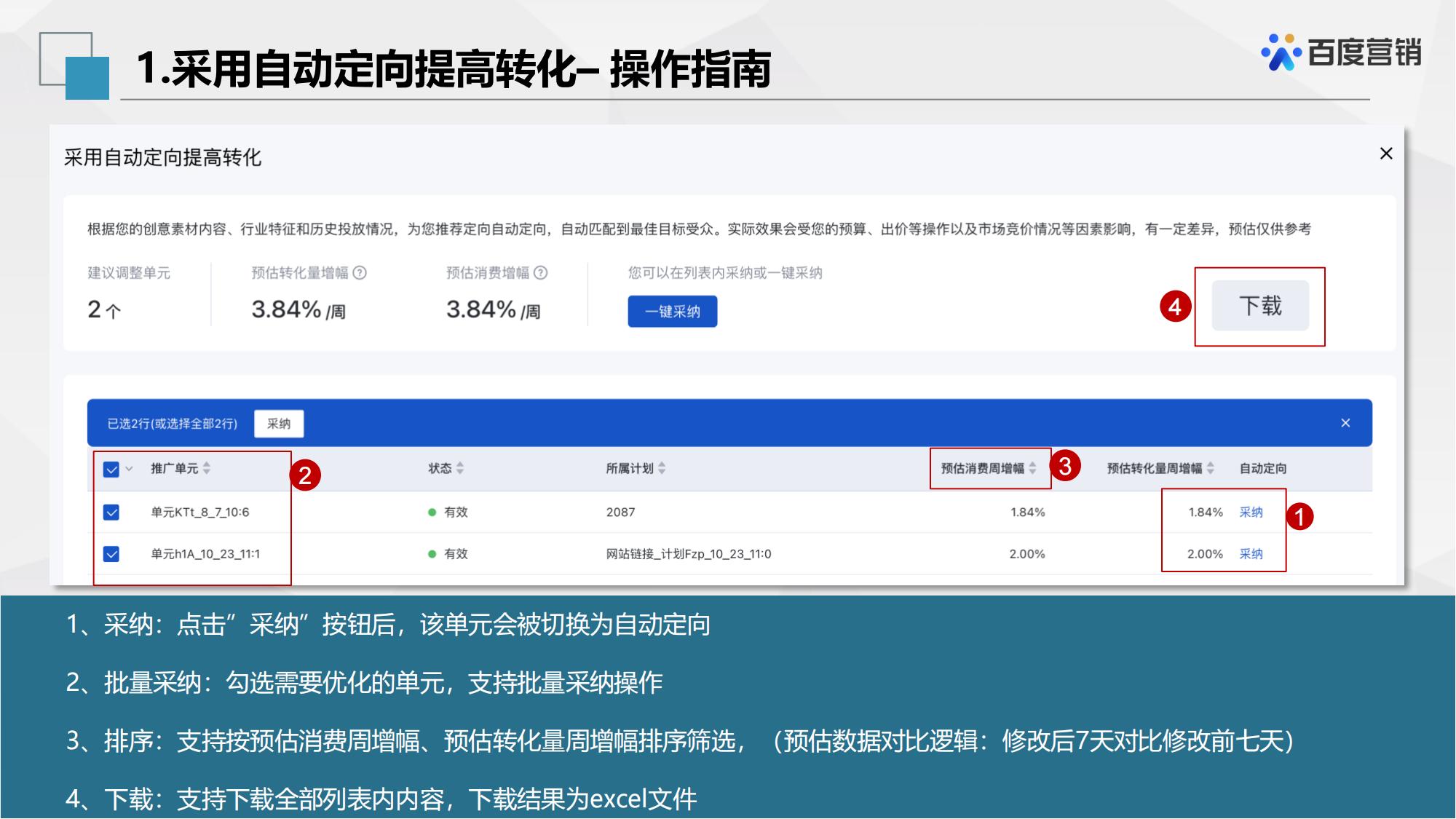 百度信息流推广账户优化中心工具使用方法解析